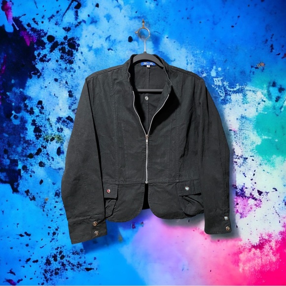 Blue Sky Ladies M Black Zipper Jacket - Picture 3 of 9